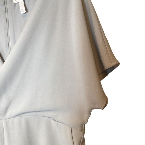 Leith Surplice Cropped Wide Leg Jumpsuit Size 1x - Picture 3 of 10